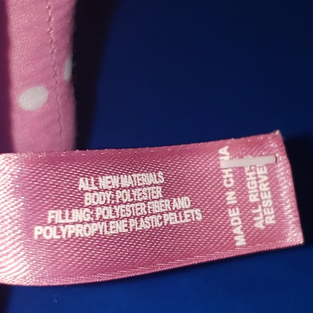 Victoria’s Secret Pink polka dot Mini dog red peace & love t-shirt LE NWOT - Picture 7 of 7